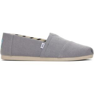 TOMS Alpargata Grey Heritage Canvas - Size 6 - Eco-Friendly Everyday Style Shoes